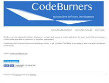 Tablet Screenshot of codeburners.com
